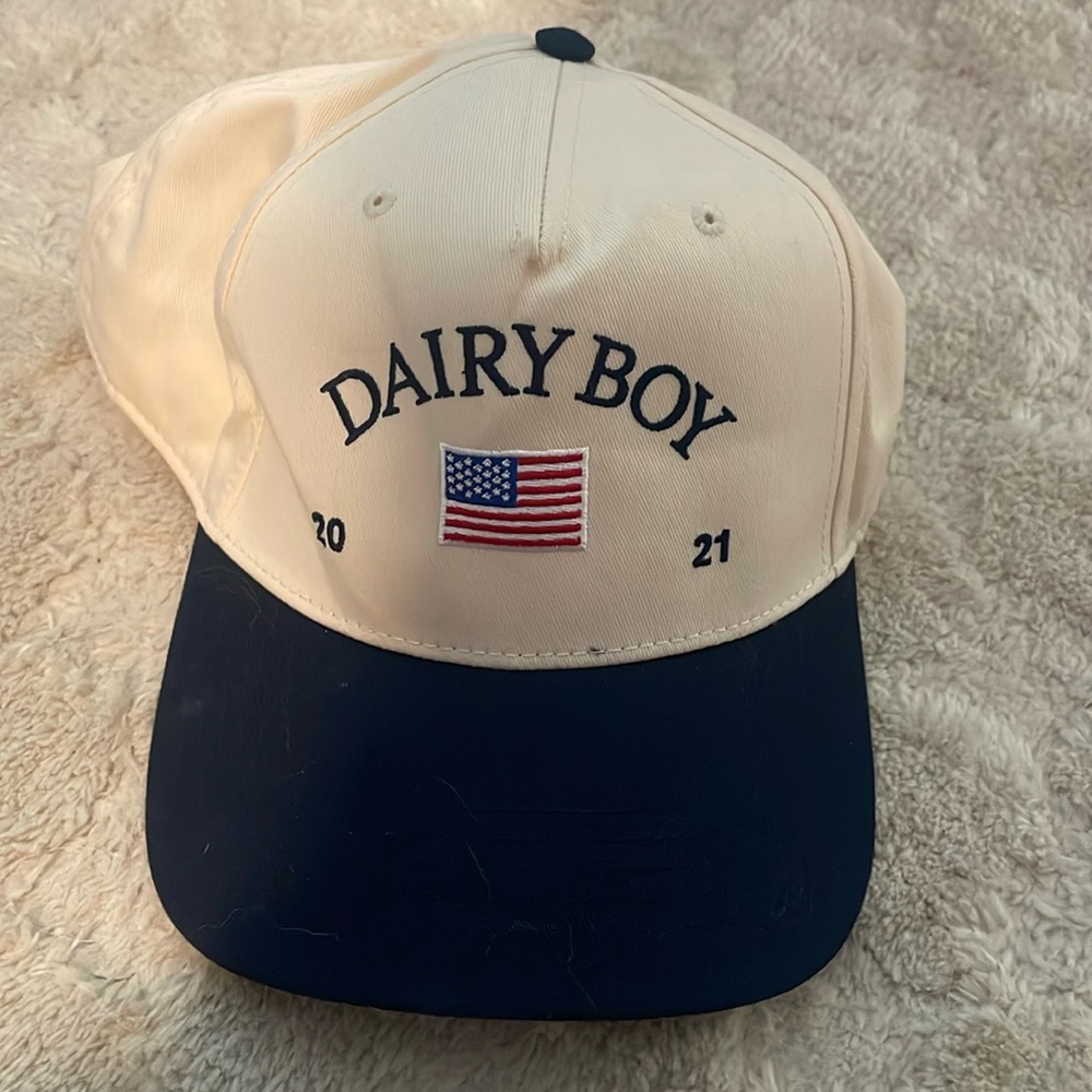 Dairy Boy Navy Trucker Hat